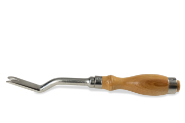 Abschlageisen mit Holzgriff und Schlitz 