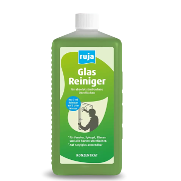 ruja Glasreiniger Konzentrat – streifenfreier Glasreiniger für Fenster, Spiegel & Acryl - 1 Liter 