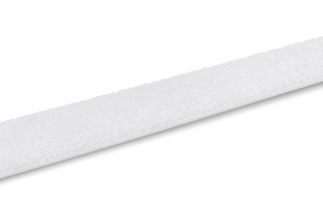 Flauschband zum Nähen | 25 m Rolle 20 mm - weiß