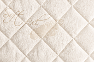 Matratzen Steppstoff Soft Feel | Versteppter Matratzenbezug | Breite 220 cm | Beige 
