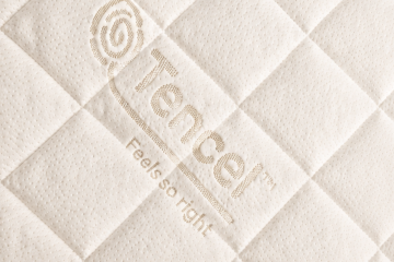 Matratzen Steppstoff Tencel | Atmungsaktiver Matratzenbezug | Breite 220 cm | Beige 