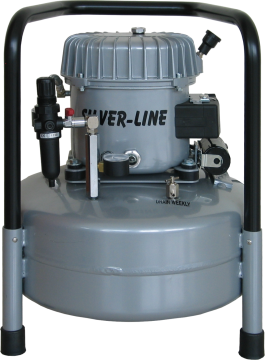 Silver-Line L-S50-25 flüsterleiser Kompressor ölgeschmiert 24 L 