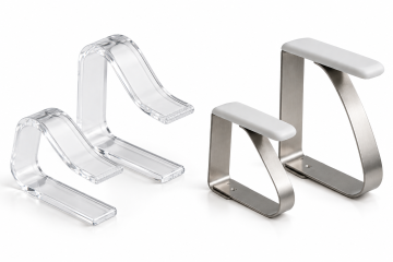 Tischtuchklammern für Tischdecken – Plexiglas oder Edelstahl 