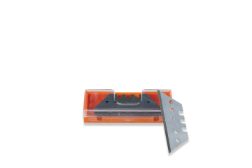 Trapezklingen PROFI aus Kohlenstoffstahl – 52 x 18,7 x 0,63 mm, 10 Stück im Sicherheitsspender 