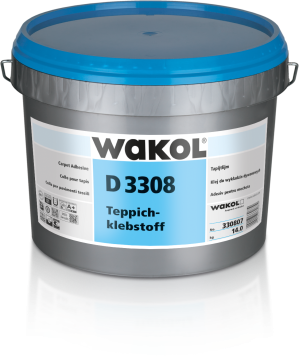 Wakol D 3308 Teppichklebstoff 12 kg – Profi-Dispersionsklebstoff für Textilbeläge 
