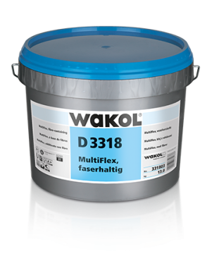 Wakol D 3318 MultiFlex faserhaltig 13 kg – Dispersionsklebstoff für PVC & Kautschuk 