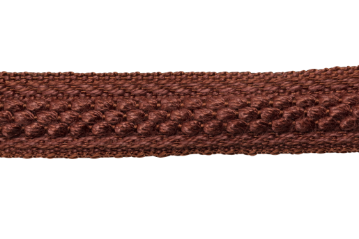 Möbelborte aus 100% Viskose - 13 mm Breite - große Farbauswahl 0124 Rostrot