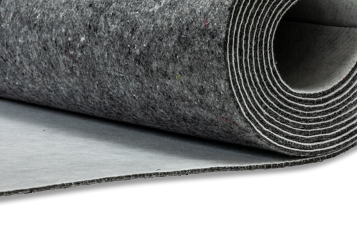 Polsterfilz 750 g/m² 5 mm grau/weiß – Rollenware 200 cm 