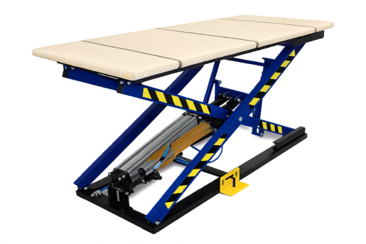 Polsterhubtisch KTK+ 3-HT | Pneumatischer Scherenhubtisch | Mit Arbeitsplatte | Max. 160 kg 