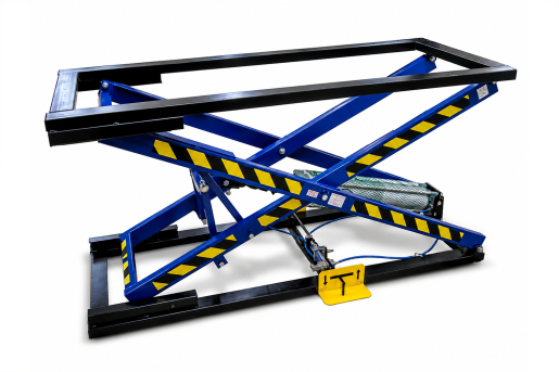 Polsterhubtisch KTK+ 3-HOT | Pneumatischer Scherenhubtisch | Ohne Arbeitsplatte | Max. 160 kg 