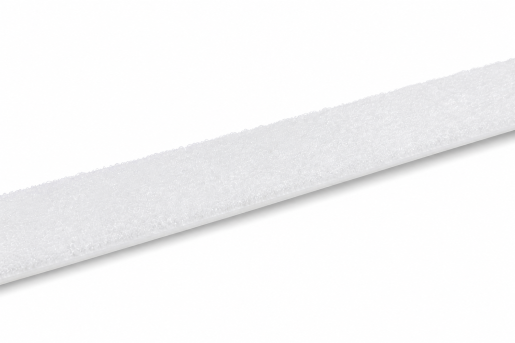 Flauschband zum Nähen 50 mm - weiß