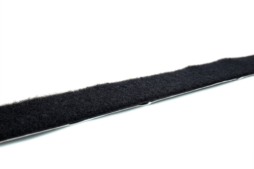 Flauschband selbstklebend | 25 m Rolle 20 mm - schwarz