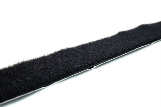 Flauschband selbstklebend 50 mm - schwarz
