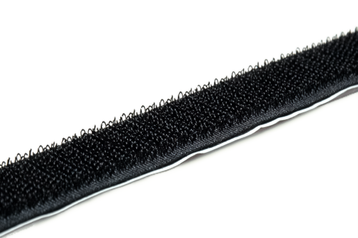 Haftband (Pilzband) selbstklebend 50 mm - schwarz
