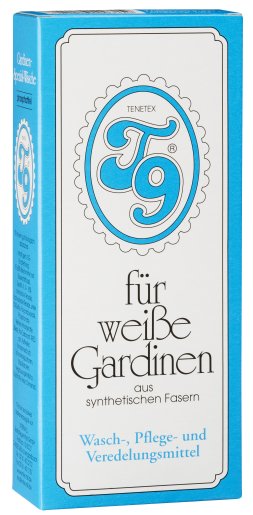 T9 Gardinenwaschmittel Pulver für weiße Gardinen - 200g (4 x 50g) 