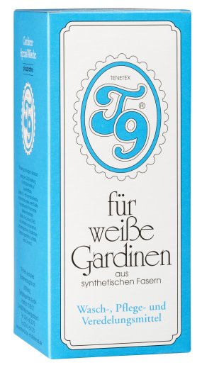 T9 Gardinenwaschmittel Pulver für weiße Gardinen - 400g (8 x 50g) 