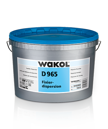 Wakol D 965 Fixierdispersion 10 kg – Rutschhemmende Fixierung für SL-Teppichfliesen 