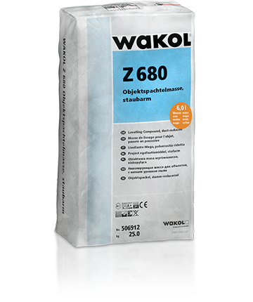 Wakol Z 680 Objektspachtelmasse staubarm 25 kg – Selbstverlaufend 