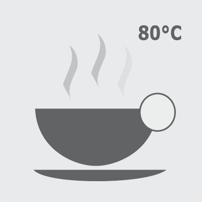 Tischauflage bis 80 Grad 